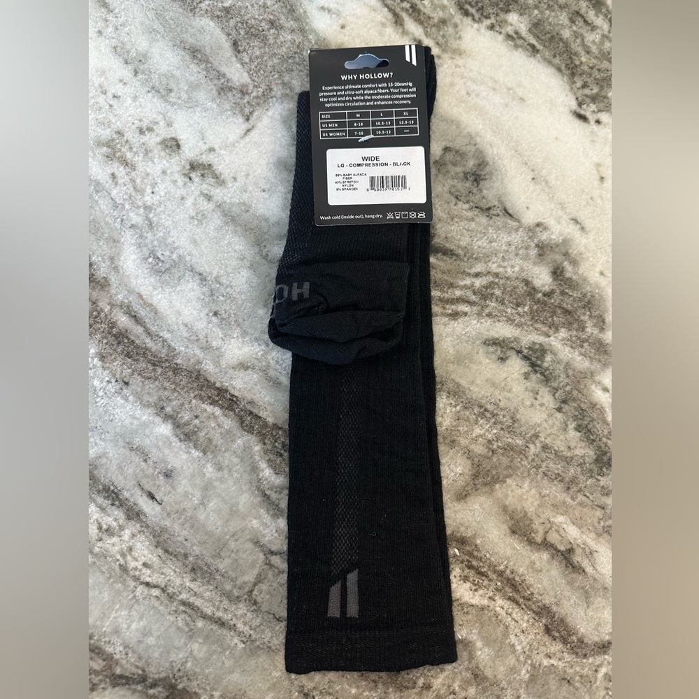 NWT Holloway Compression Athletic, Ski Socks - Black, unisex - Picture 3 of 9